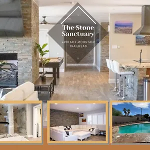 Holiday home Lux Private - Pool, Billiards, 8 Smart Tvs, Board Games, Cotton Bedding - The Stone Sanctuary At Mccullough Hills Trailhead, Las Vegas